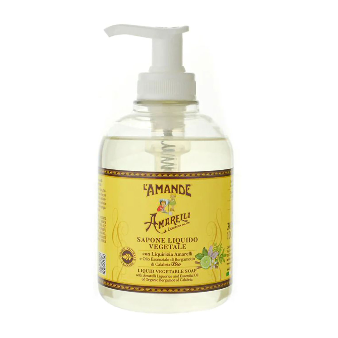 Рідке мило для рук L'Amande Calabria Liquid Vegetable Soap Калабрія, з лакрицею та бергамотом, 300 мл