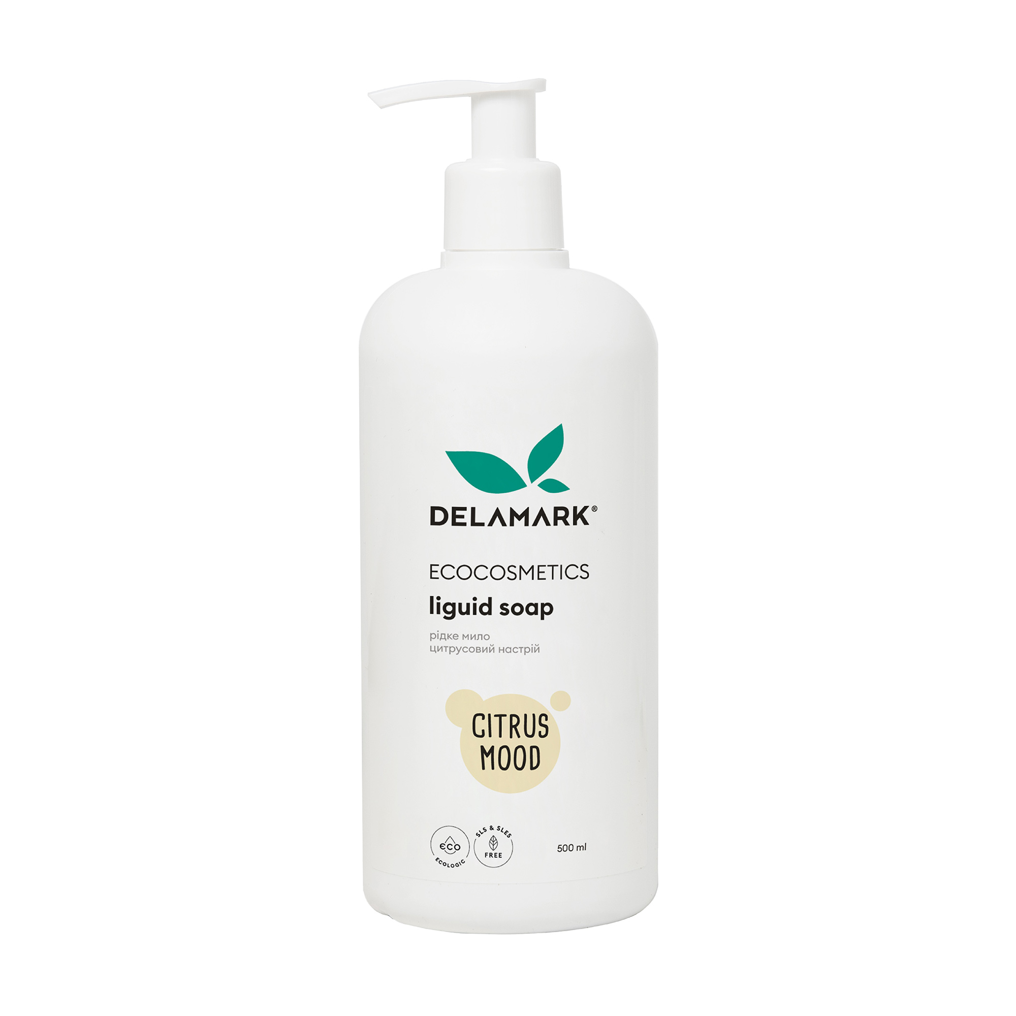Рідке мило для рук та тіла Delamark Liquid Soap Цитрусовий настрій, 500 мл