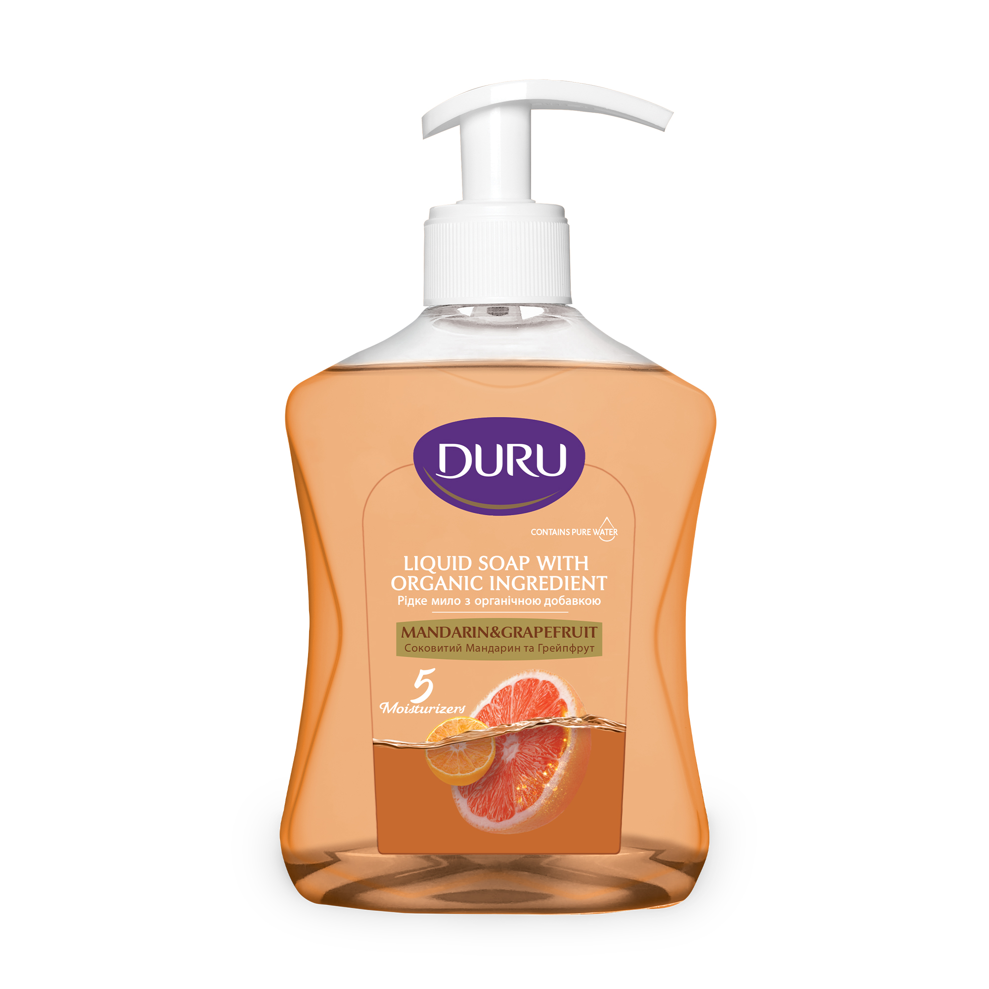 Рідке мило Duru Mandarin &amp; Grapefruit Liquid Soap Соковитий мандарин та грейпфрут, 300 мл