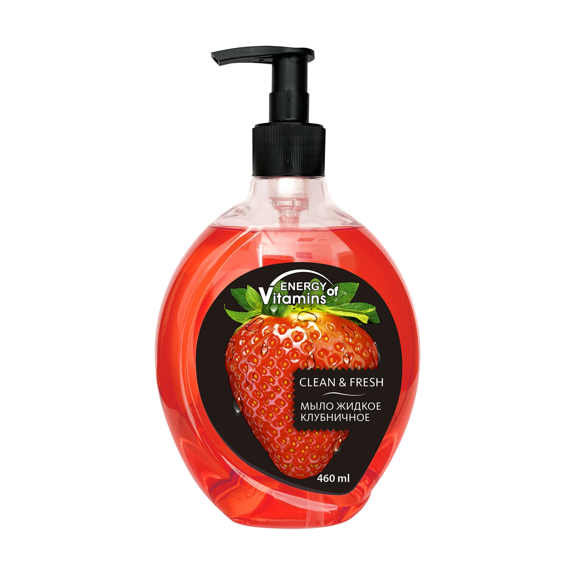 Рідке мило Energy of Vitamins Clean &amp; Fresh Полуничне, 460 мл