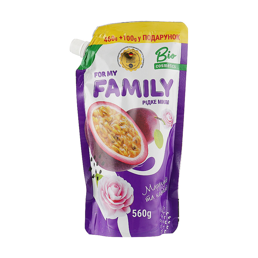 Рідке мило Family Маракуйя та камелія, дойпак, 560 мл