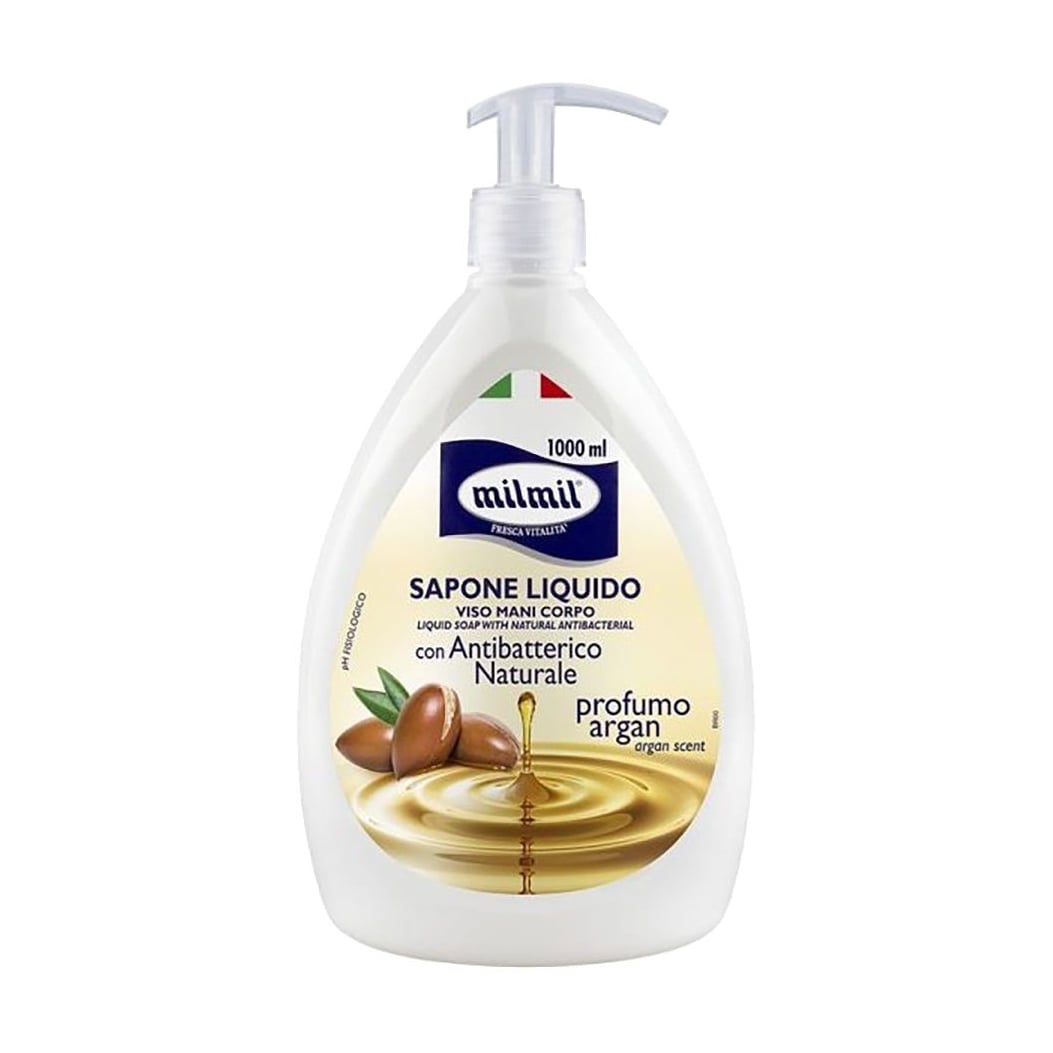 Рідке мило MilMil Sapone Liquido Argan Антибактеріальне, арган, 1 л
