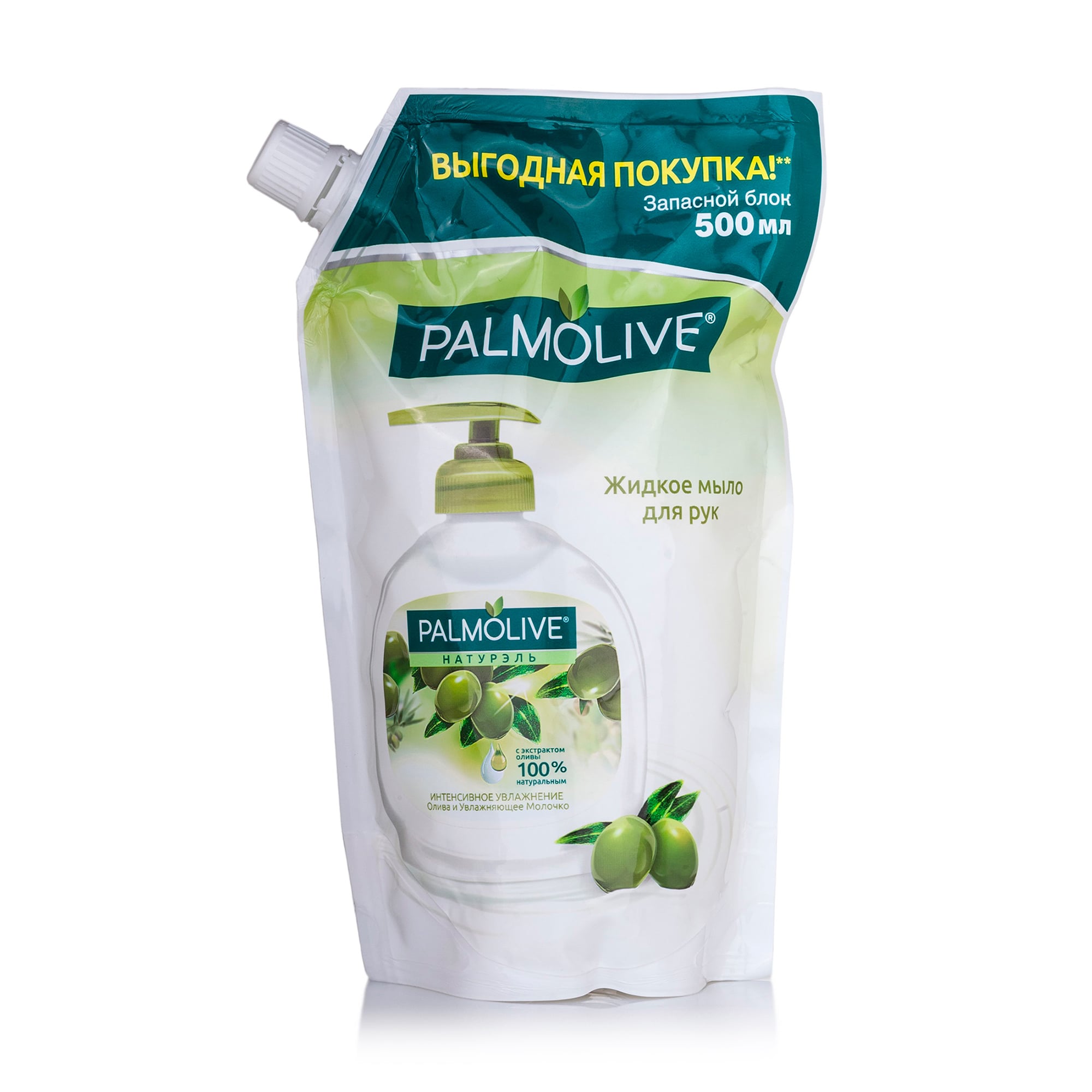 Рідке мило Palmolive Інтенсивне зволоження, молочко та оливка, 500 мл (запаска)