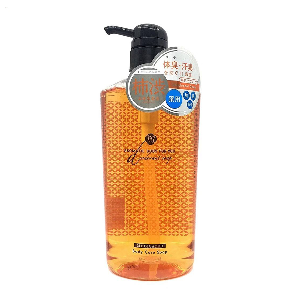 Рідке мило Pelican Kakishibu Aromatic Body For You Deodorant Soap проти вікового запаху поту та тіла, 620 мл