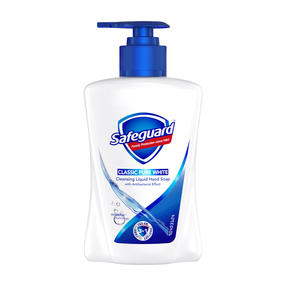 Рідке мило Safeguard Classic Pure White, 225 мл