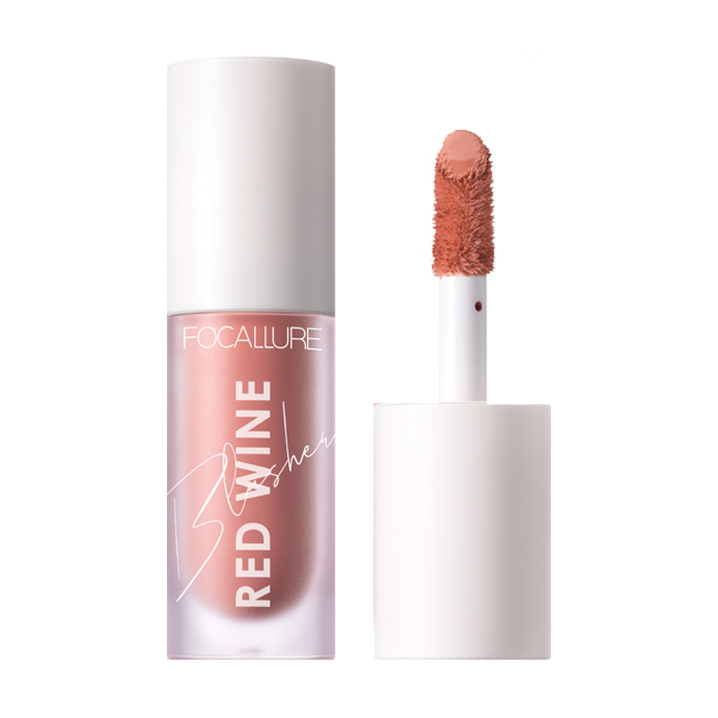 Рідкі рум'яна для обличчя Focallure Hangover Red Wine Liquid Blusher 03 Bordeaux, 5 г