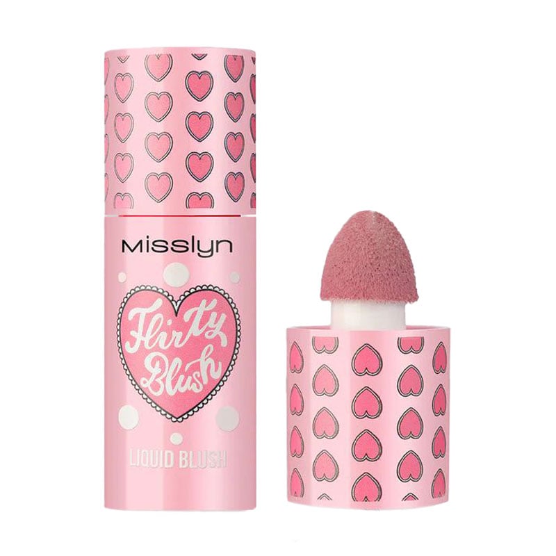 Рідкі рум'яна для обличчя Misslyn Flirty Blush Liquid Blush 12 Rosewood Pink, 7.3 мл