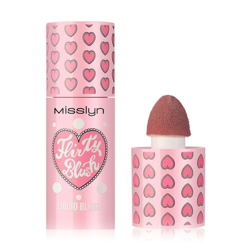 Рідкі рум'яна для обличчя Misslyn Flirty Blush Liquid Blush 13 Warm Mauve, 7.3 мл