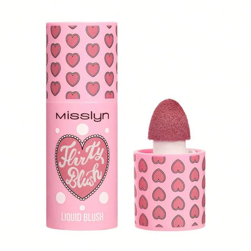Рідкі рум'яна для обличчя Misslyn Flirty Blush Liquid Blush 14 Peachy Pink, 7.3 мл