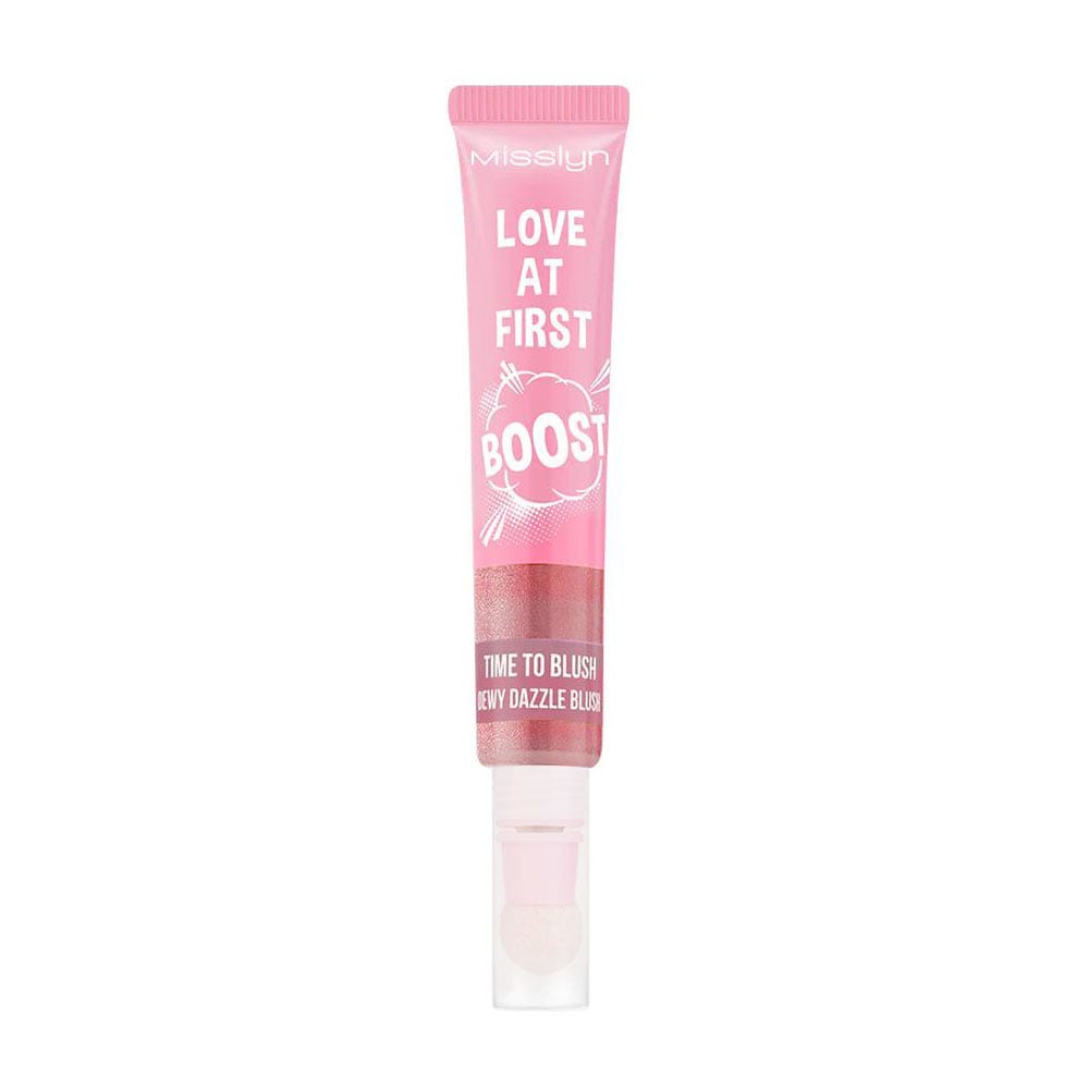 Рідкі рум'яна для обличчя Misslyn Love At First Boost Dewy Dazzle Blush 02 Boost Vibes, 10 мл