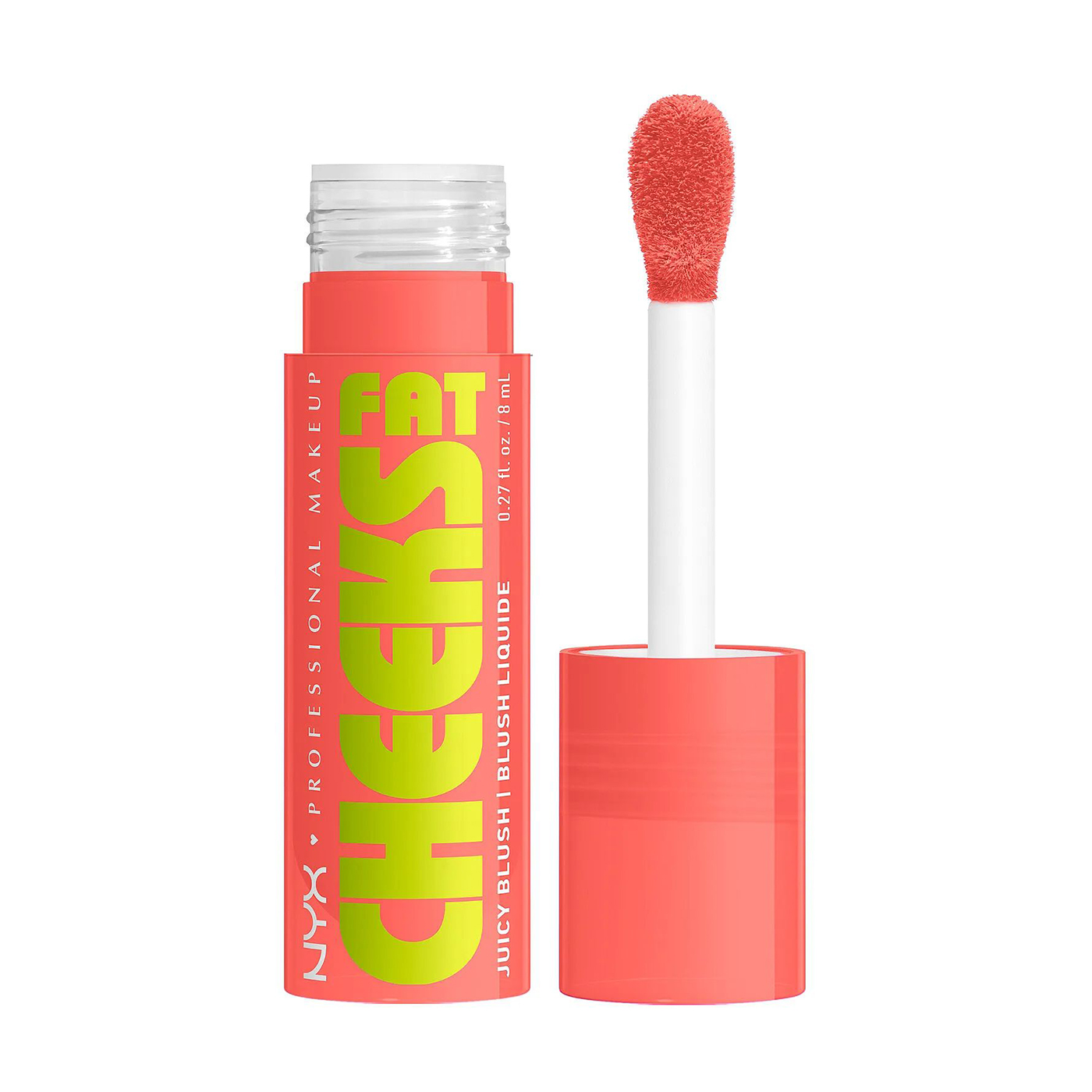 Рідкі рум'яна для обличчя NYX Professional Makeup Fat Cheeks Juicy Blush 01 Papaya Plump, 8 мл