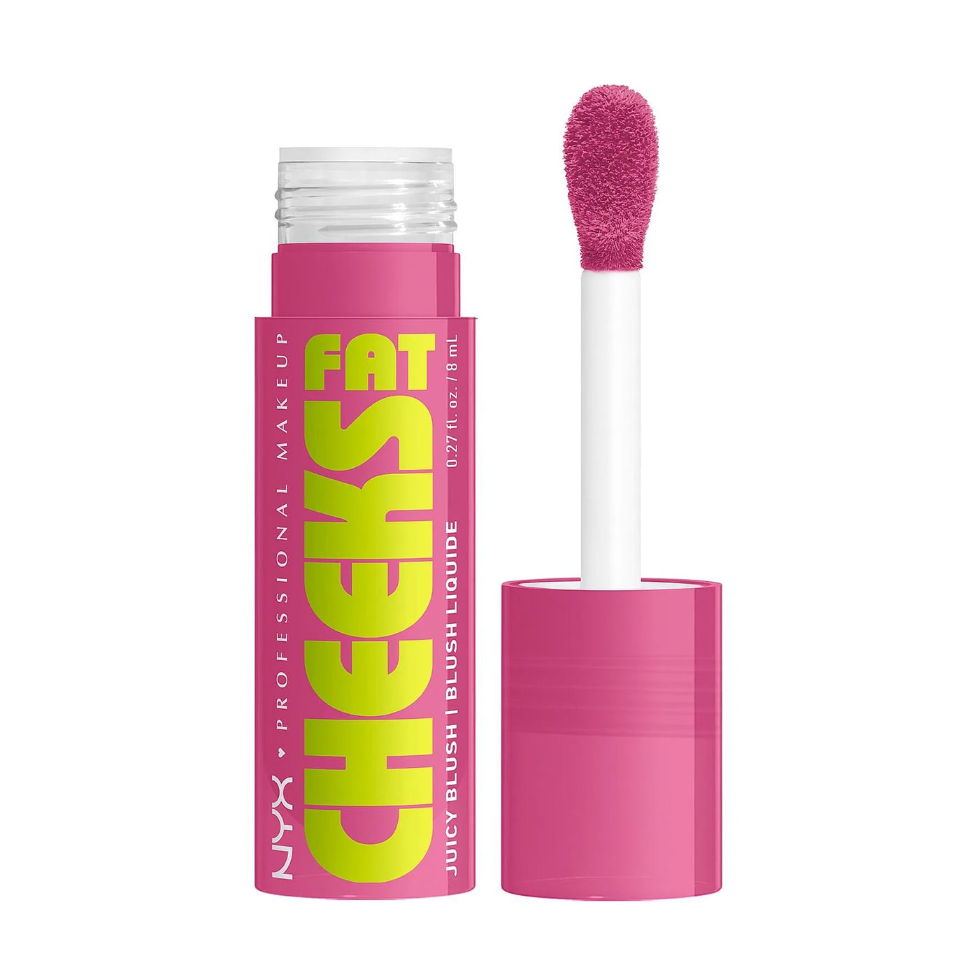 Рідкі рум'яна для обличчя NYX Professional Makeup Fat Cheeks Juicy Blush 07 Plum Pop, 8 мл
