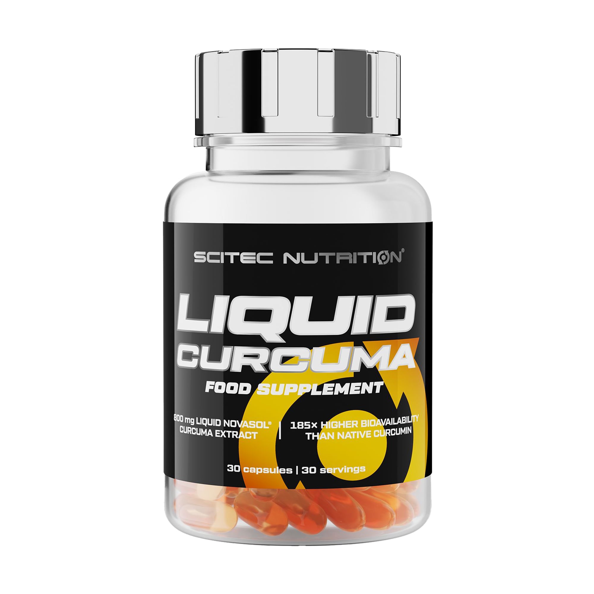 Рідкий екстракт кореня куркуми Scitec Nutrition Liquid Curcuma, 30 гелевих капсул