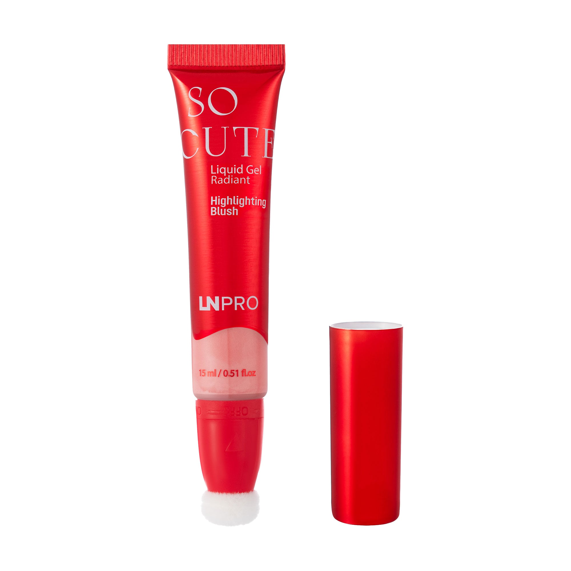 Рідкий гелевий хайлайтер для обличчя LN Pro So Cute Liquid Gel Radiant Highlighting Blush 107, 15 мл