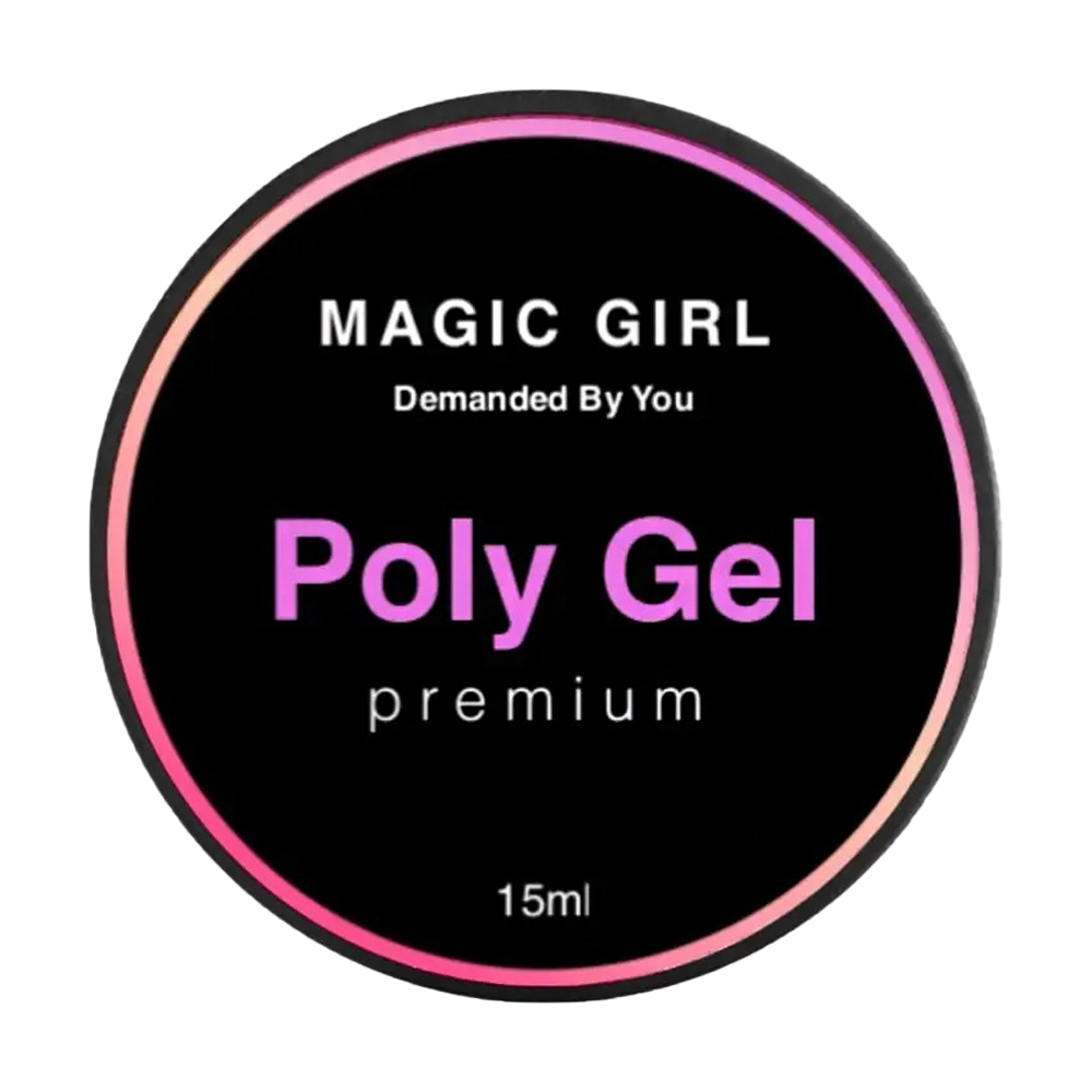 Рідкий полігель для нігтів Magic Girl, №7 Рожевий, 15 мл