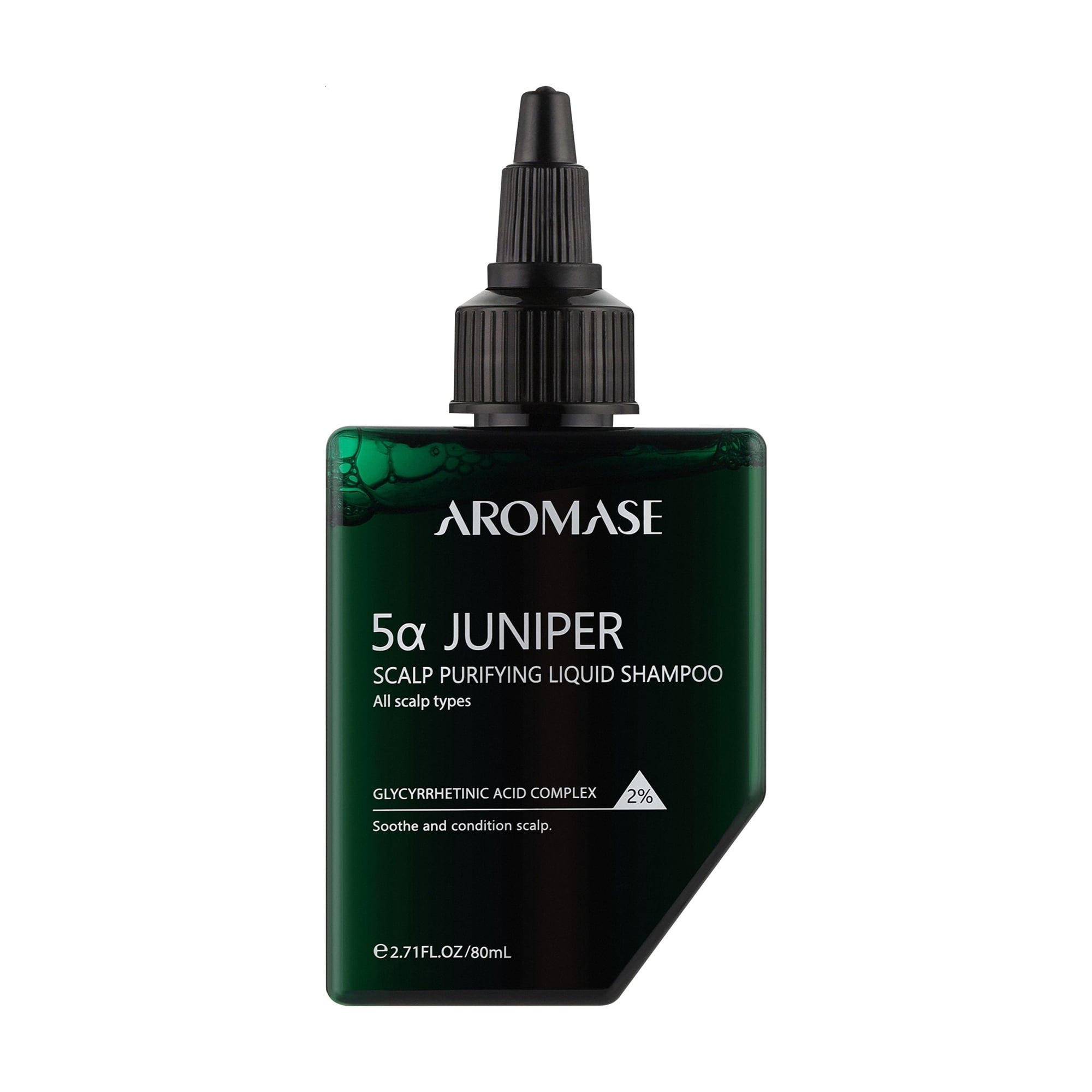 Рідкий пре-шампунь для шкіри голови Aromase 5α Juniper Scalp Purifying Liquid Shampoo, 80 мл