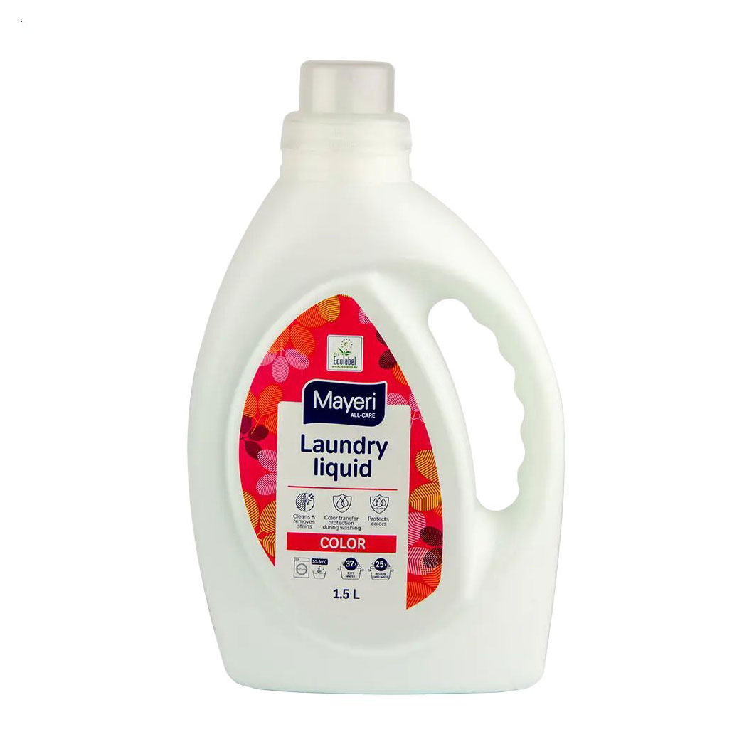 Рідкий засіб для прання кольорових речей Mayeri Laundry Liquid Color 37 циклів прання, 1.5 л
