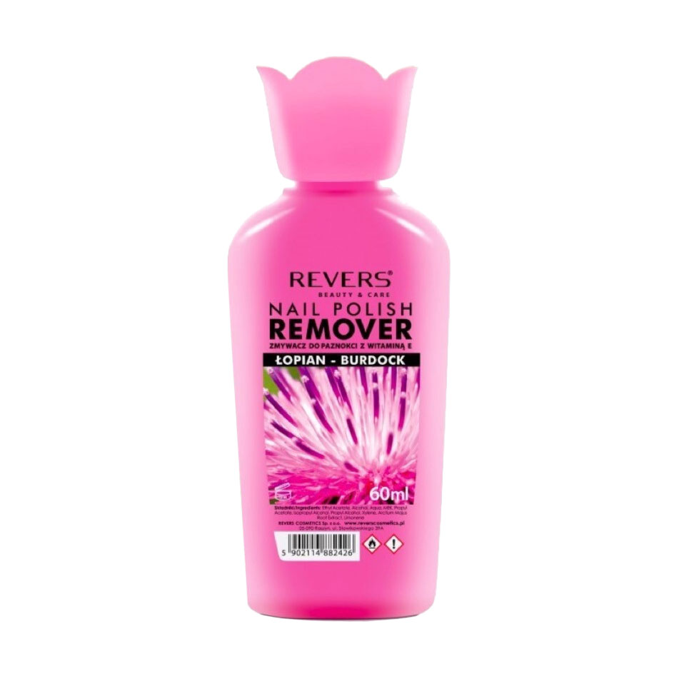 Рідина для зняття лаку Revers Cosmetics Nail Polish Remover Burdock, 60 мл