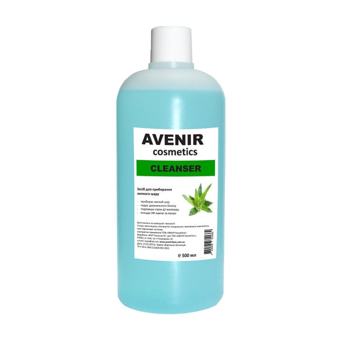 Рідина для зняття липкого шару Avenir Cosmetics Cleanser, 500 мл