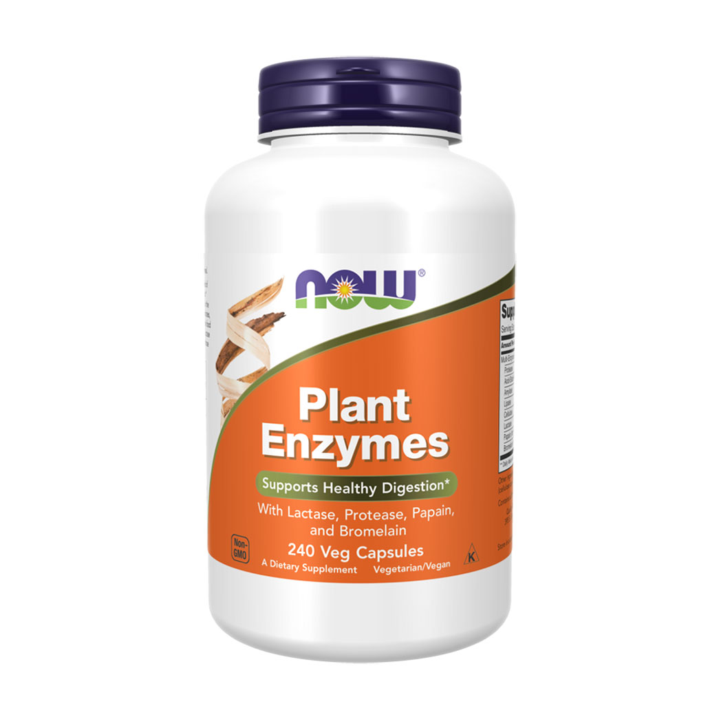 Рослинні ензими NOW foods Plant Enzymes, 240 капсул