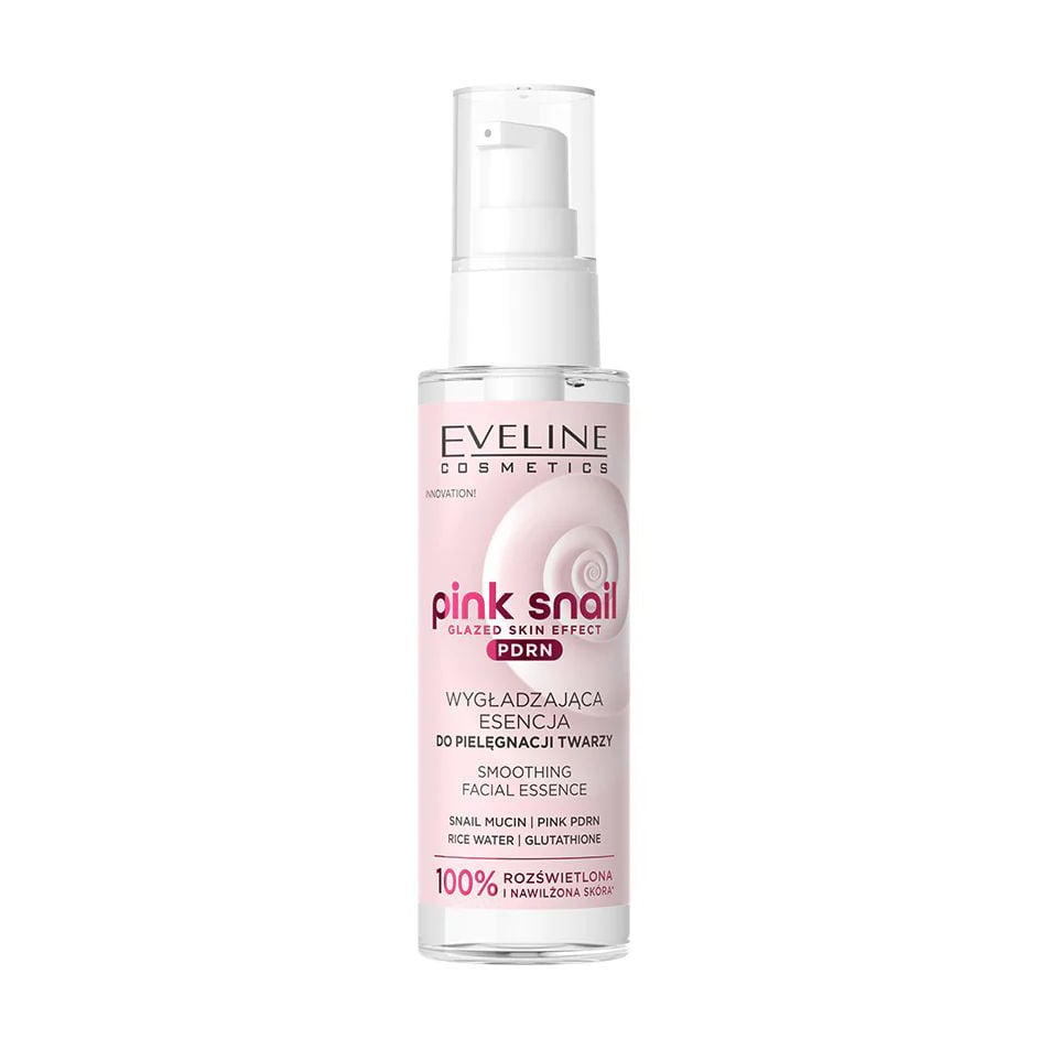Розгладжувальна есенція для обличчя Eveline Cosmetics Pink Snail Smoothing Facial Essence, 100 мл