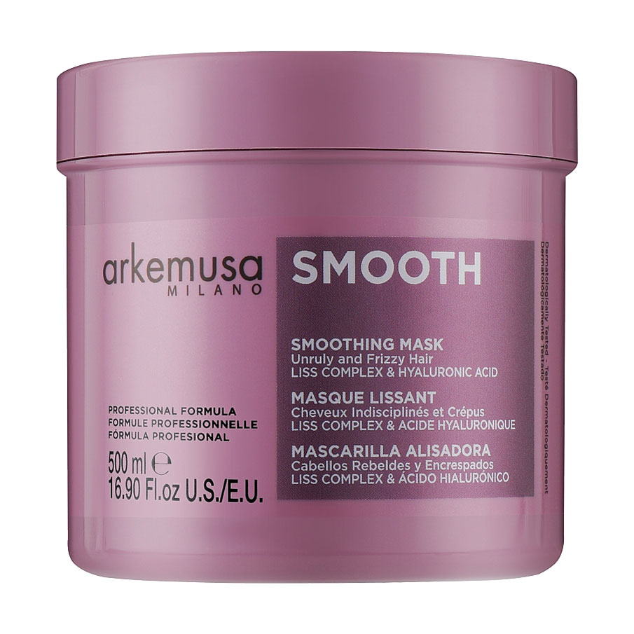 Розгладжувальна маска Arkemusa Smooth Mask для кучерявого та неслухняного волосся, 500 мл