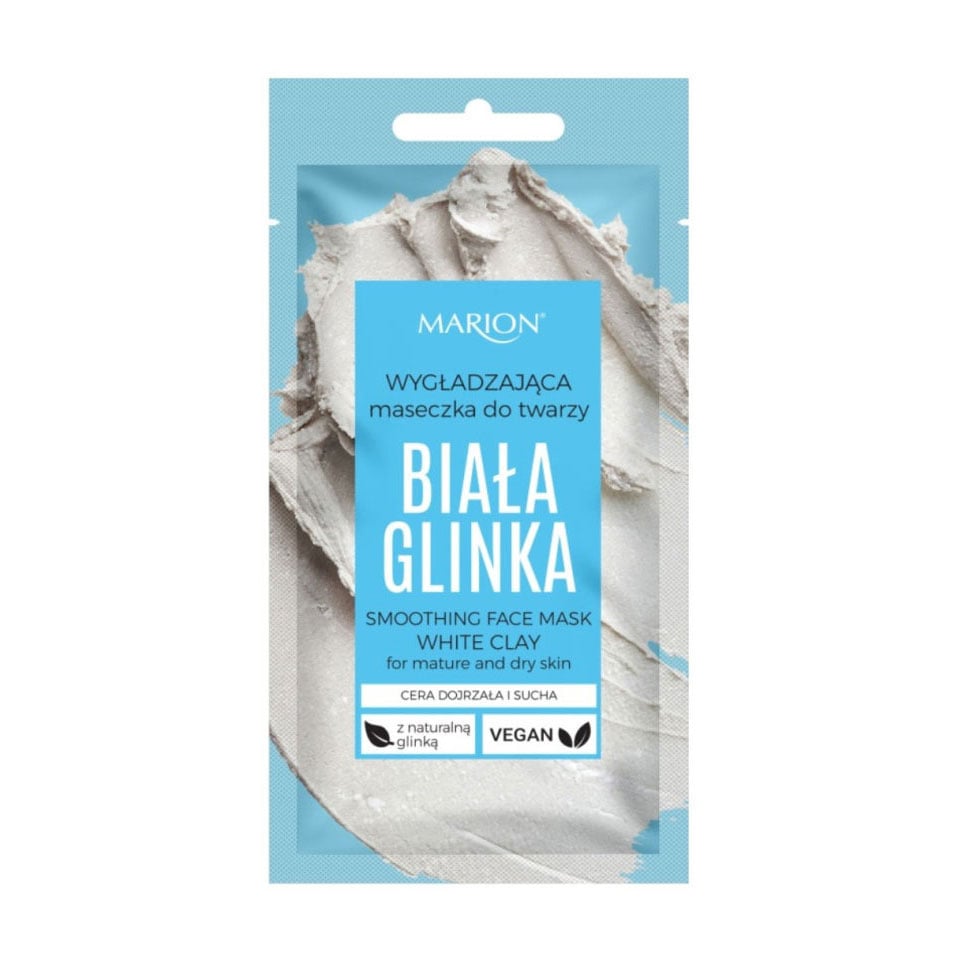 Розгладжувальна маска для обличчя з білої глини Marion White Clay Smoothing Face Mask, 8 мл