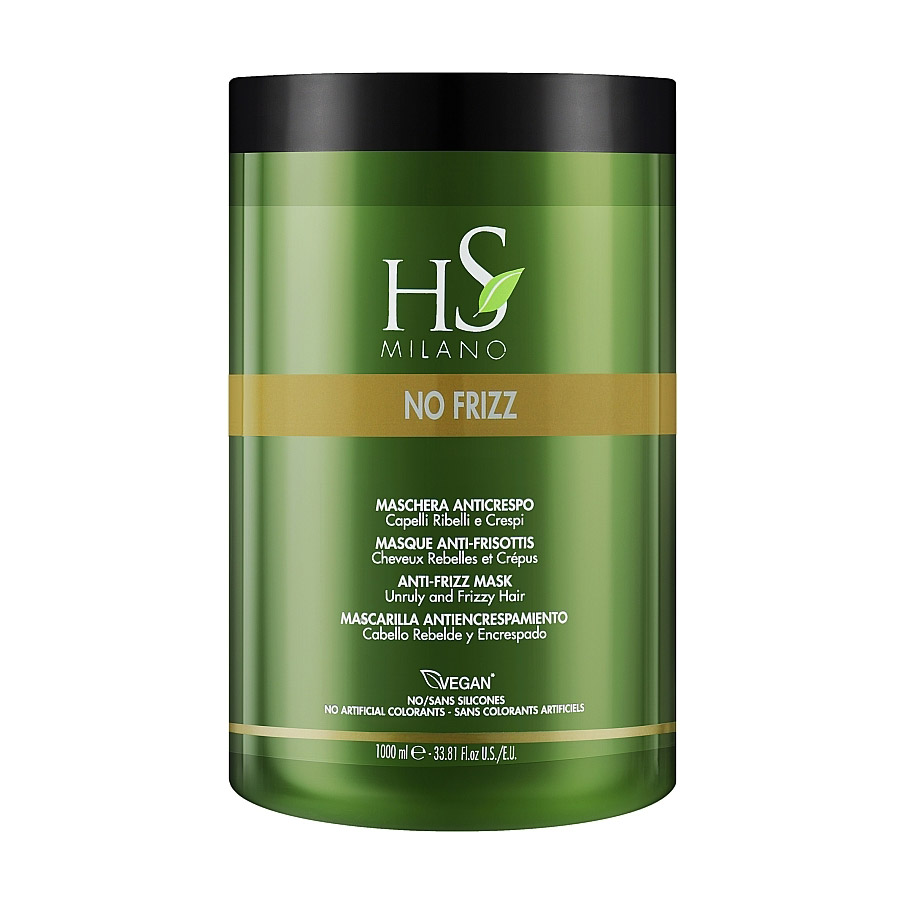Розгладжувальна маска HS Milano No Frizz Anti-Frizz Mask для неслухняного та хвилястого волосся, 1 л