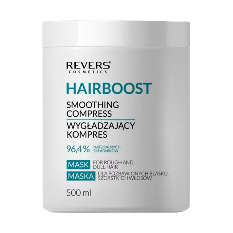 Розгладжувальна маска Revers Cosmetics Hairboost Smoothing Compress Mask для жорсткого та тьмяного волосся, 500 мл