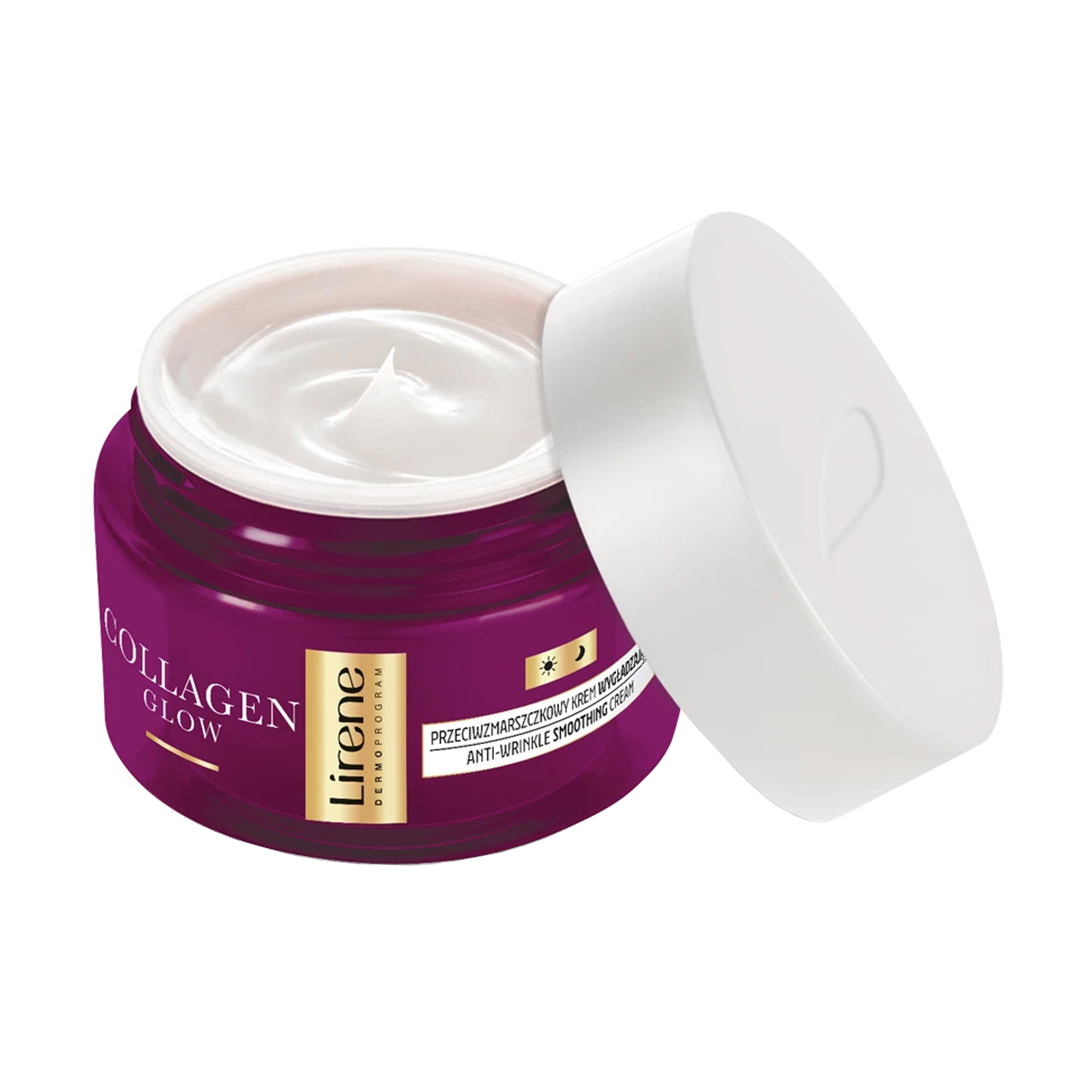 Розгладжувальний крем для обличчя Lirene Collagen Glow 50+, 50 мл