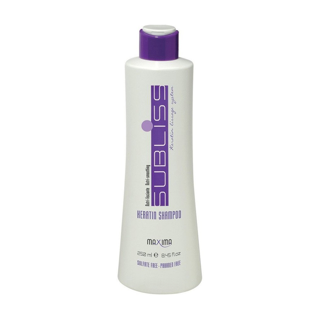 Розгладжувальний шампунь для волосся з кератином Maxima Professional Subliss Keratin Shampoo, 250 мл