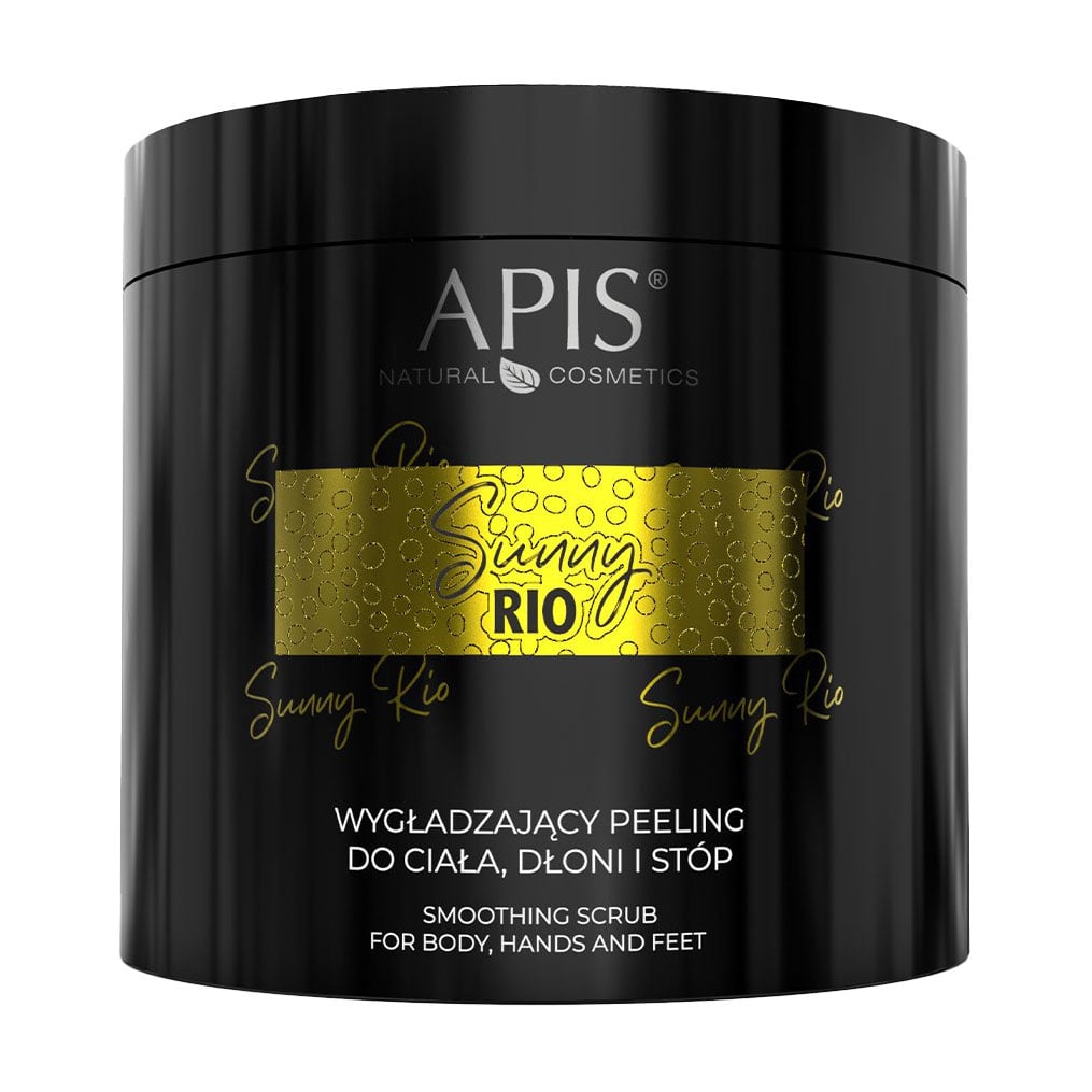Розгладжувальний скраб для тіла, рук та ніг Apis Natural Cosmetics Sunny Rio Smoothing Scrub For Body, Hands And Feet, 700 г