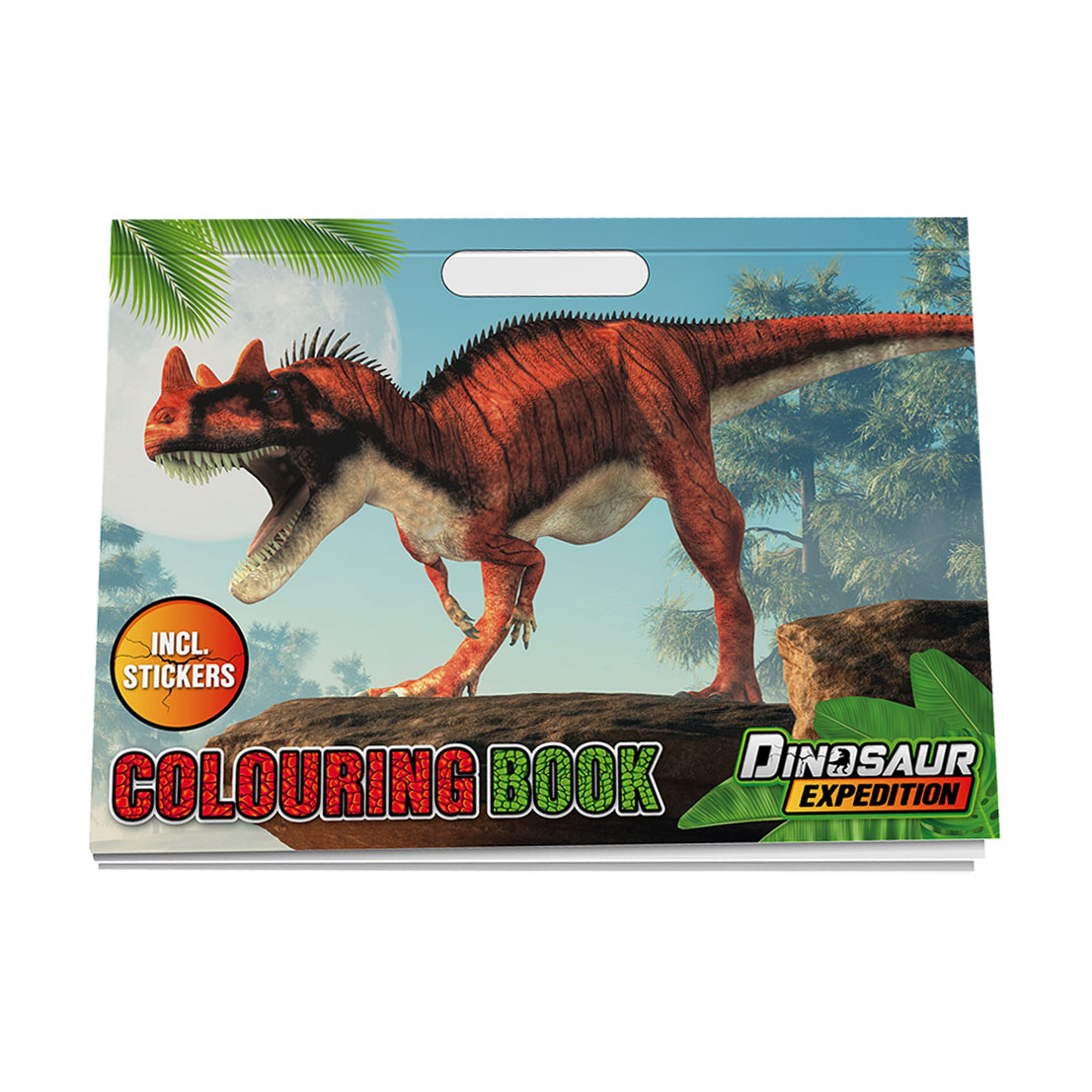 Розмальовка Moxy Dinosaur Expedition зі стікерами, від 3 років, 35.5*0.6*26 см, 25 аркушів (961028)