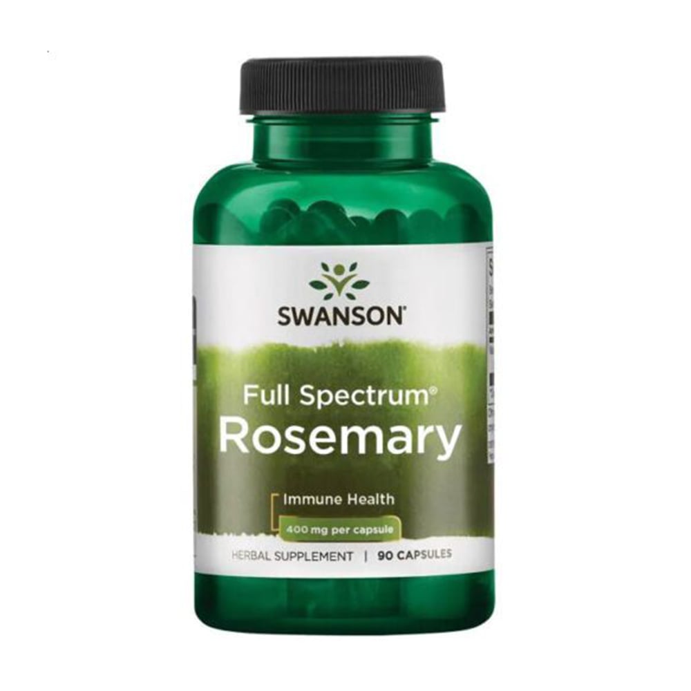Розмарин Swanson Full Spectrum Rosemary 400 мг, 90 капсул