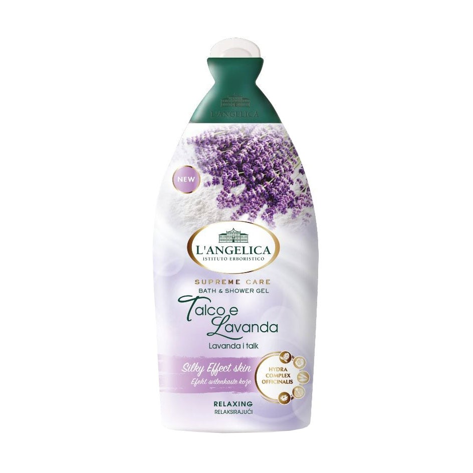 Розслаблювальний гель для душу та ванни L'angelica Supreme Care Bath &amp; Shower Gel з тальком та лавандою, 500 мл