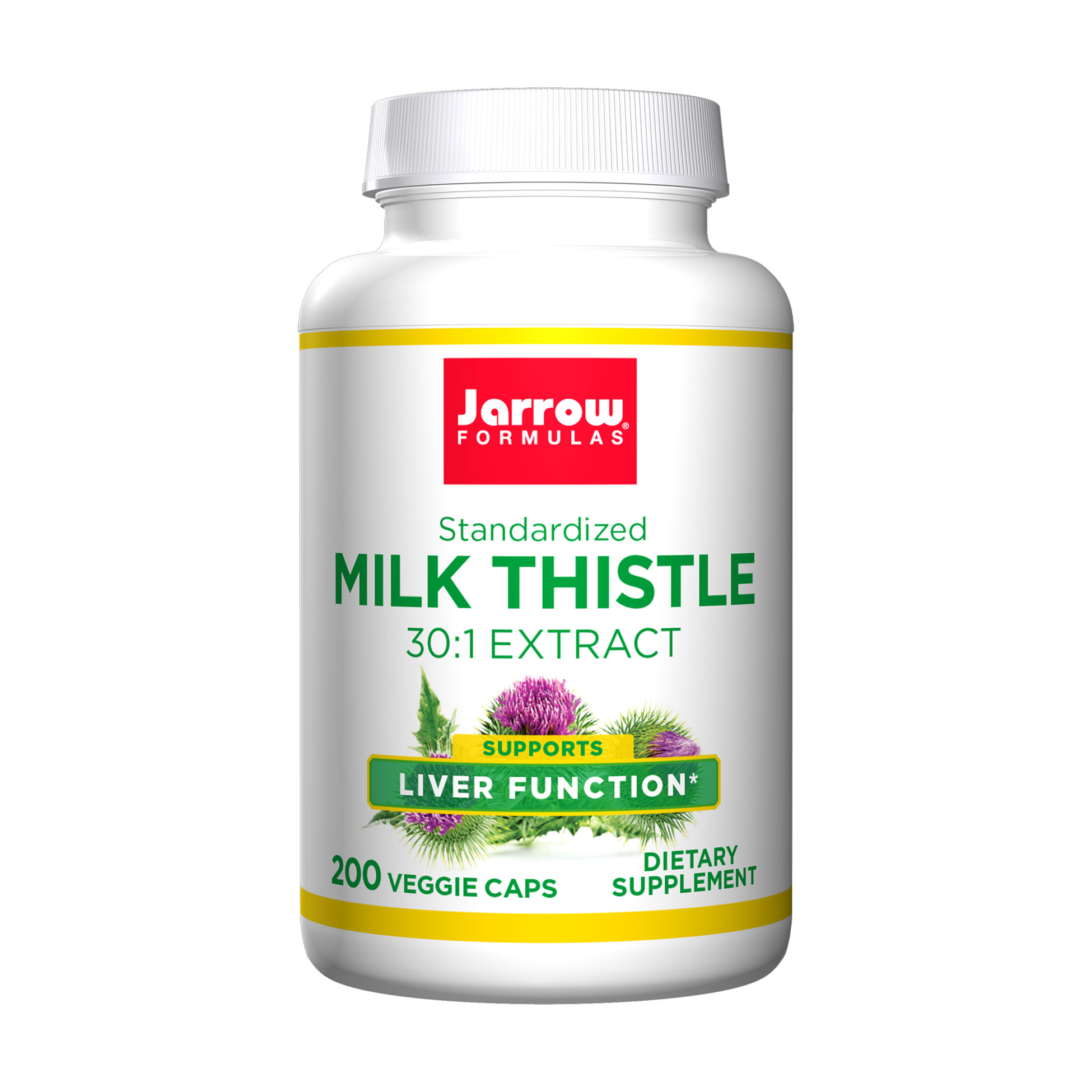 Розторопша Jarrow Formulas Milk Thistle 30:1 Extract, 150 мг, 200 вегетаріанських капсул