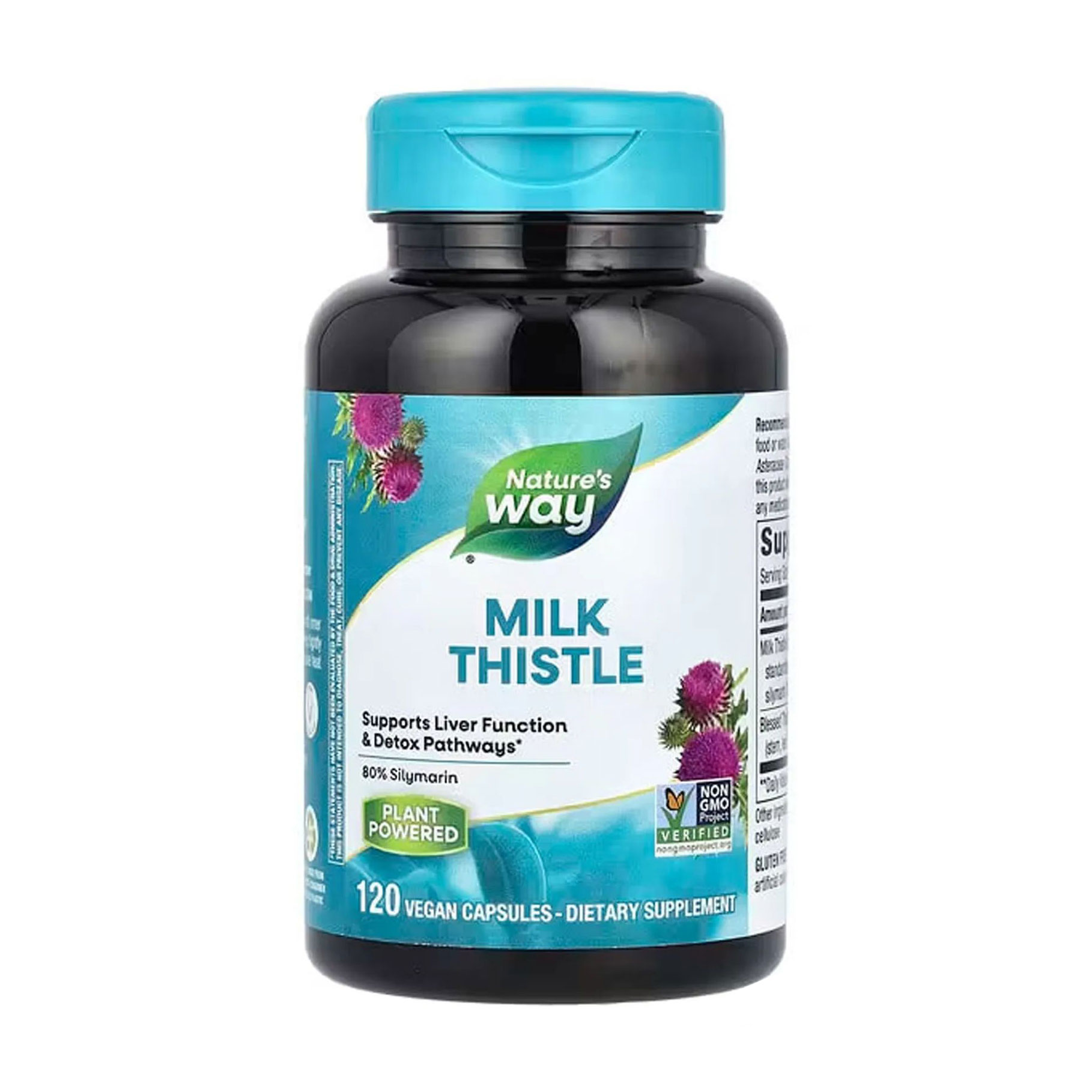 Розторопша плямиста Nature's Way Milk Thistle, 120 веганських капсул