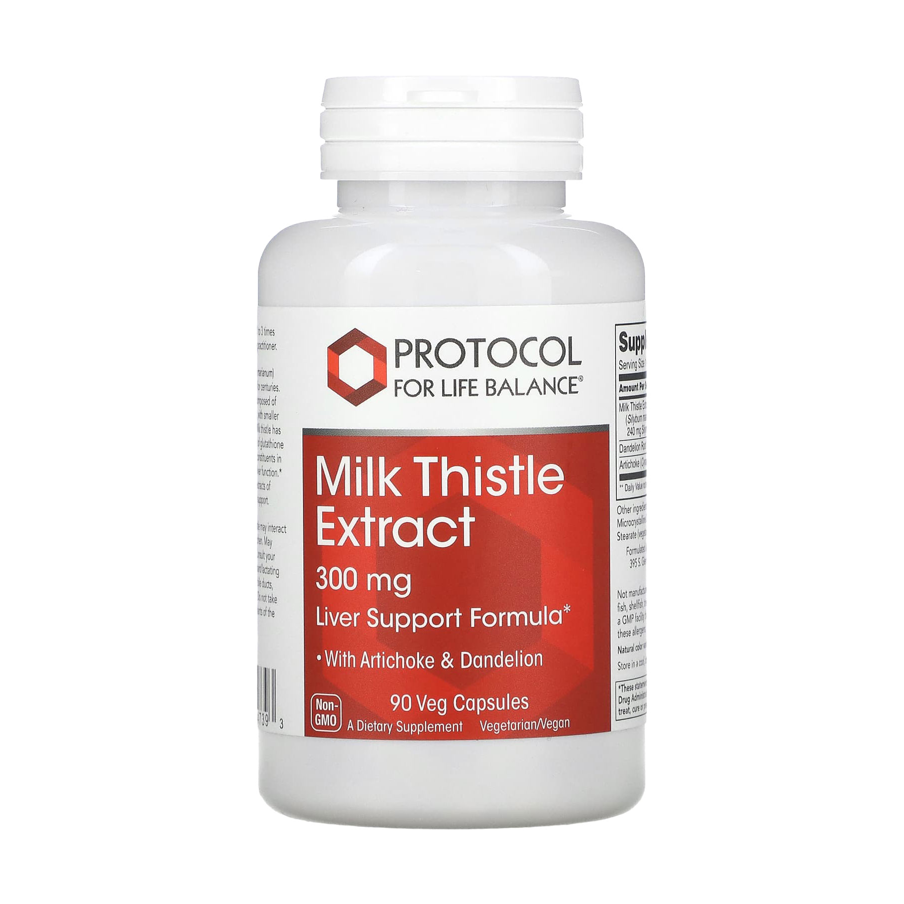 Розторопша Protocol For Life Balance Milk Thistle Extract 300 мг, 90 вегетаріанських капсул