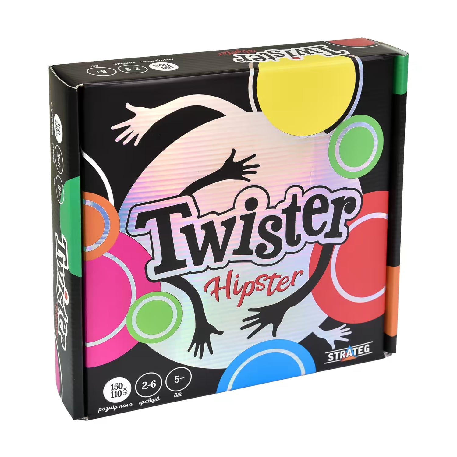 Розважальна гра Strateg Twister-Hipster, 14*25.8*5 см, від 5 років (30628)