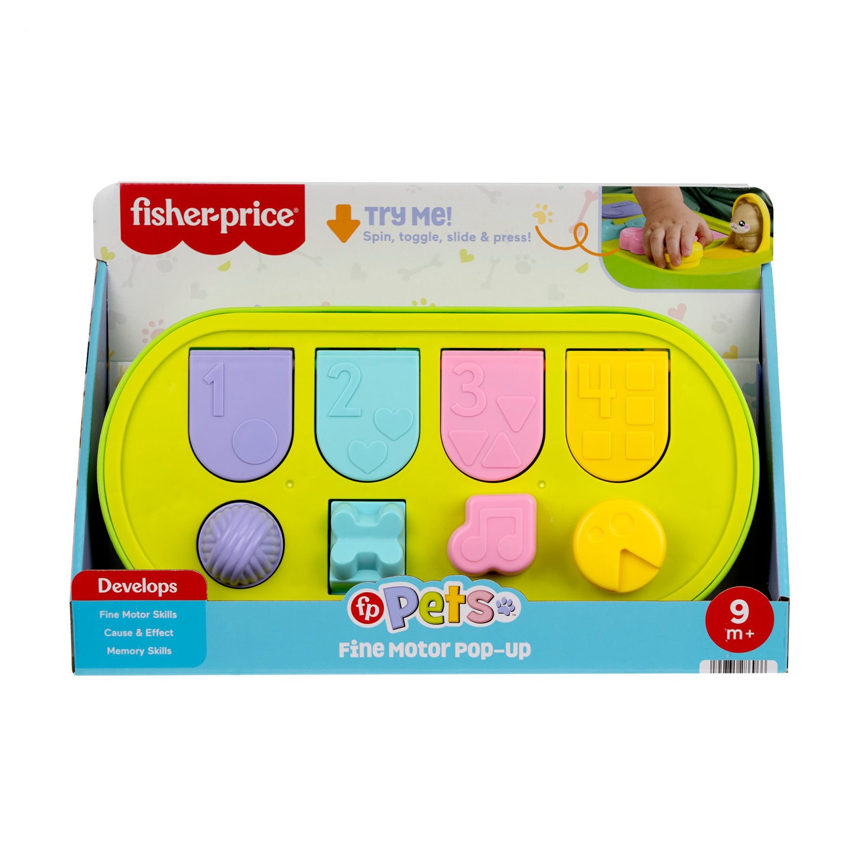 Розвивальна іграшка Fisher-Price Хованки зі звірятами, від 9 місяців, 20.3*32.9*13.5 см (JDL66)