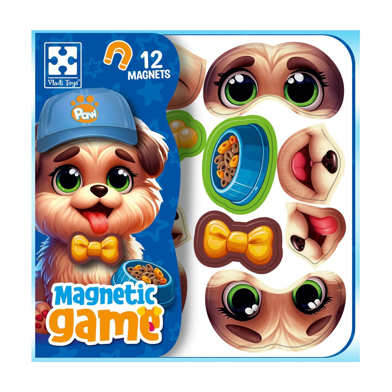 Розвивальна магнітна гра Vladi Toys Емоції Песика, від 3 років, 12 деталей (VT3220-04)