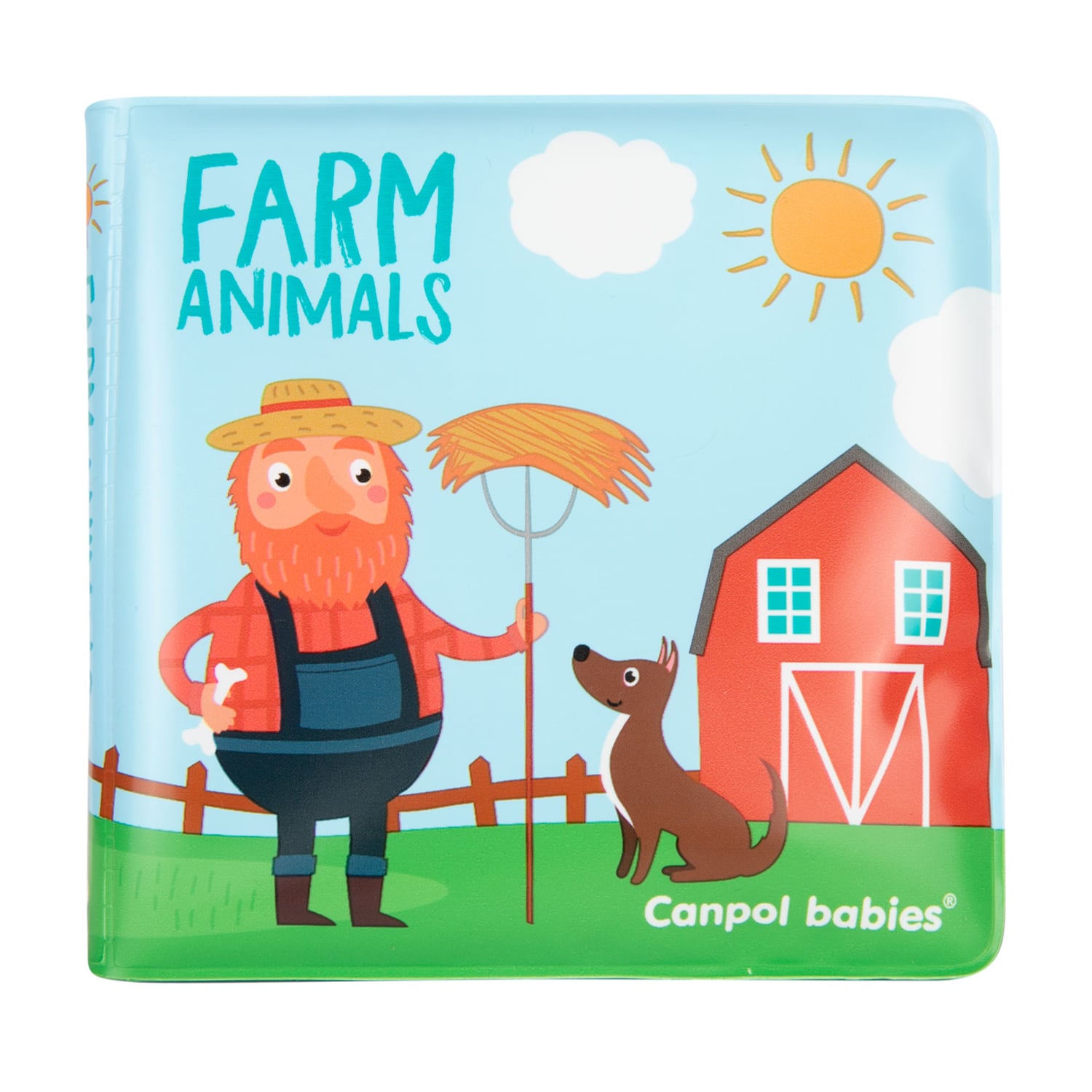 Розвивальна м'яка книга-пищалка Canpol Babies Farm Animals (2/083_farm)