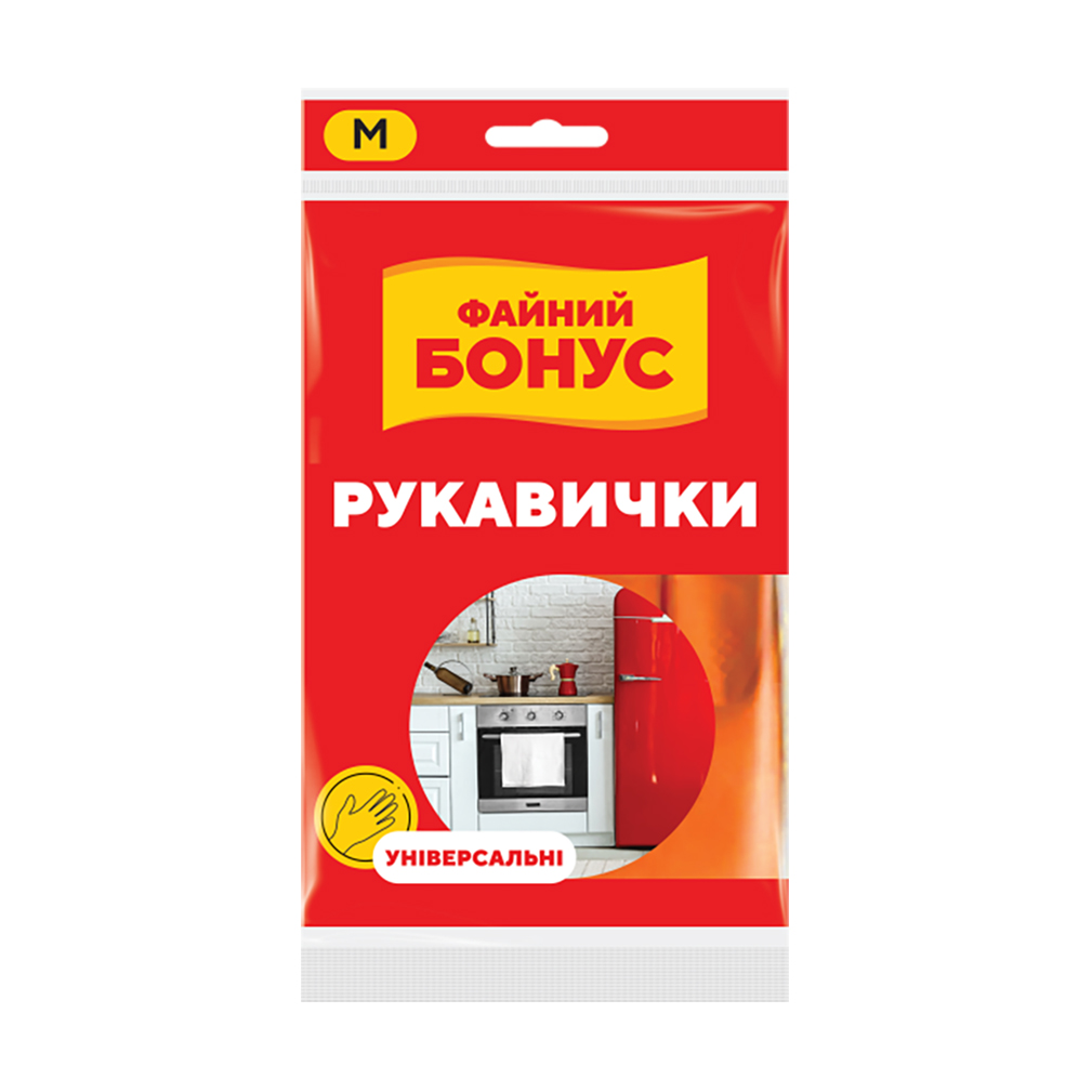 Рукавички Файний Бонус економ, універсальні, розмір M, 1 пара