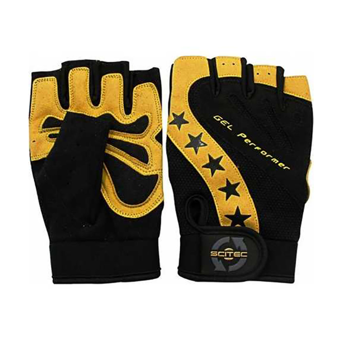 Рукавиці Scitec Nutrition Glove Power Style XL Чорно-жовті