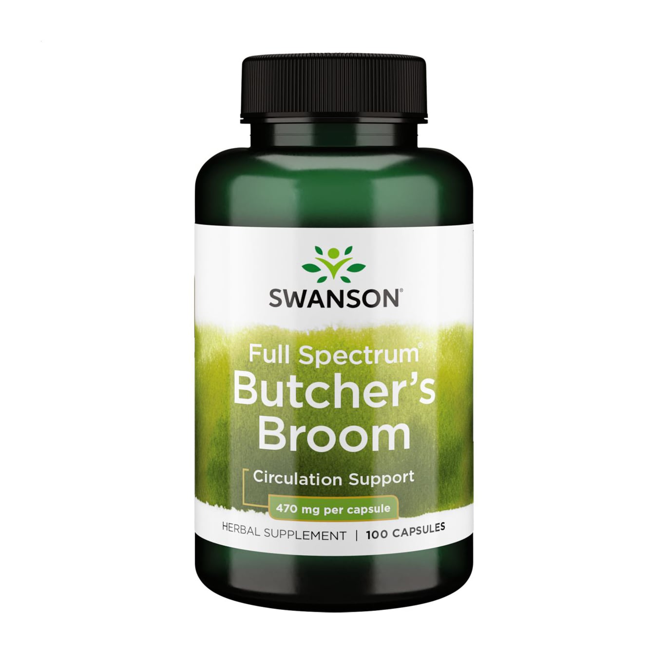 Рускус колючий Swanson Butcher's Broom 470 мг, 100 капсул