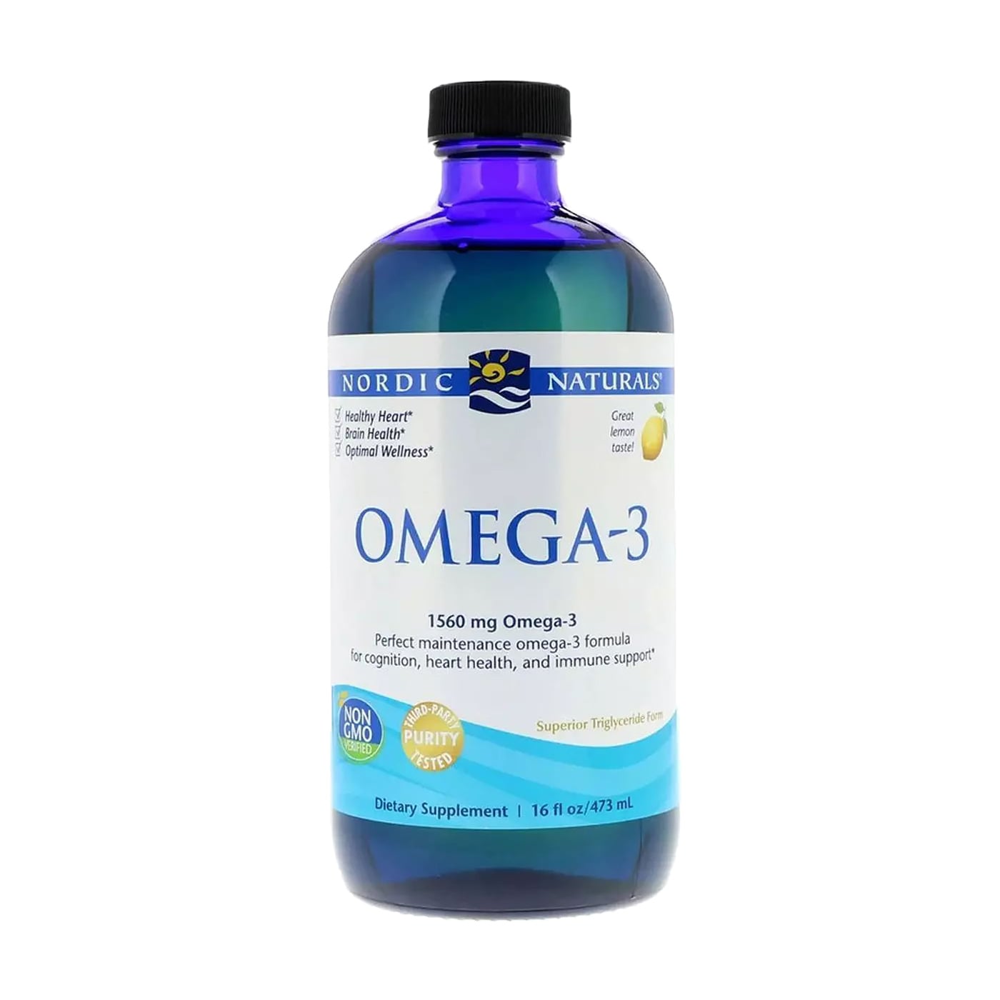 Риб'ячий жир Nordic Naturals Omega-3 1560 мг, зі смаком лимону, 473 мл