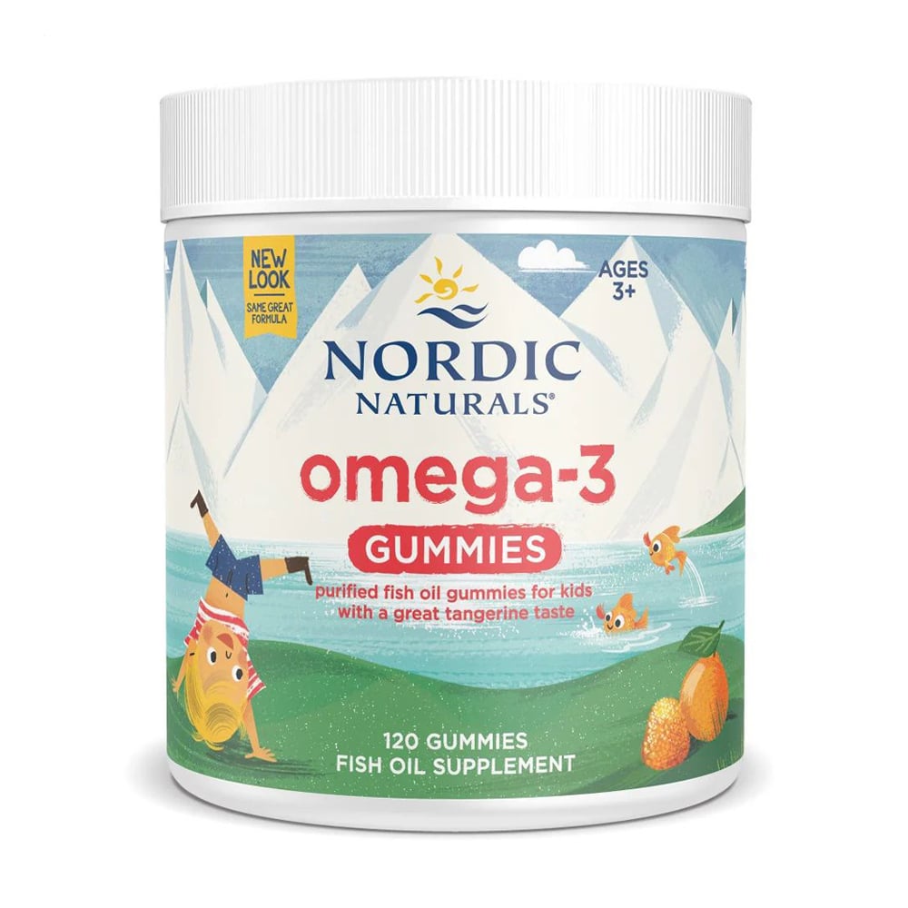 Риб'ячий жир Nordic Naturals Omega-3 Gummies для дітей, зі смаком мандарину, 82 мг, 120 жувальних цукерок