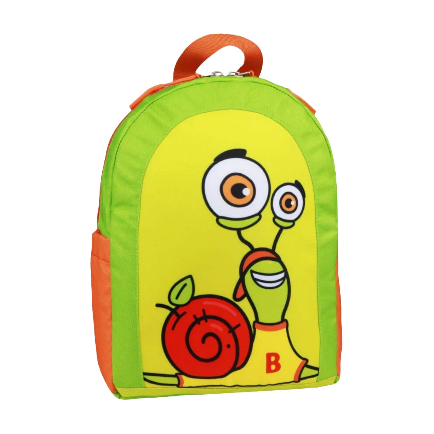 Рюкзак дитячий Bob Snail і Bagland, зелений з помаранчевим, від 3 до 6 років, 32*23*10 см, 8 л