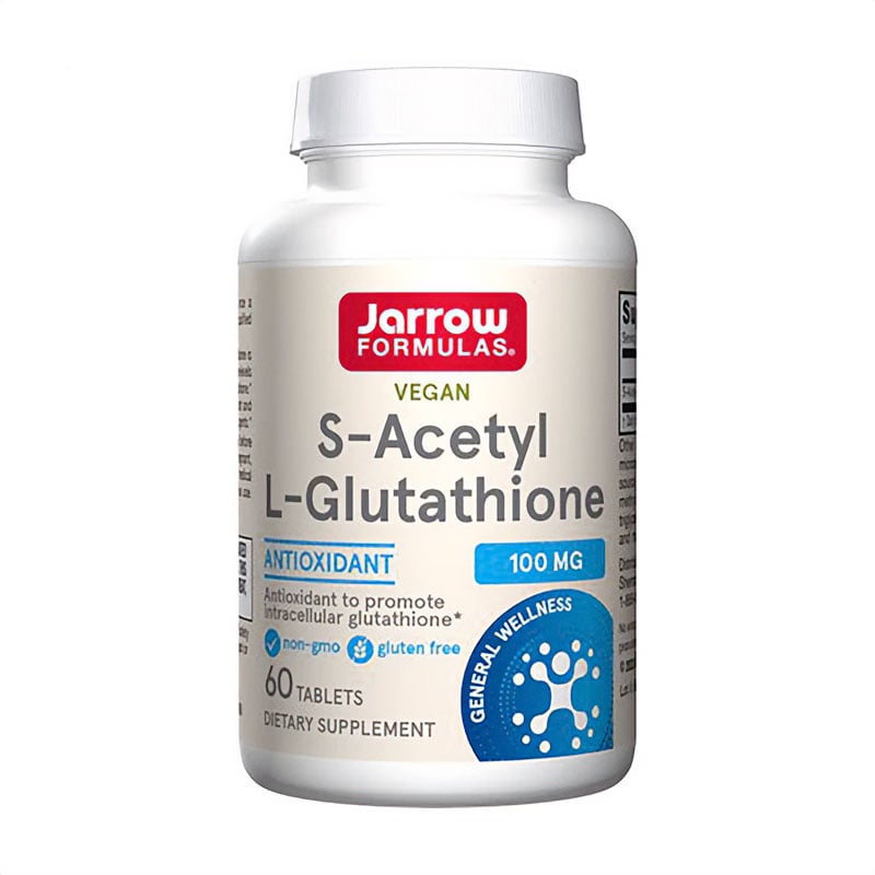 S-Ацетил глутатіон Jarrow Formulas S-Acetyl L-Glutathione 100 мг, 60 таблеток