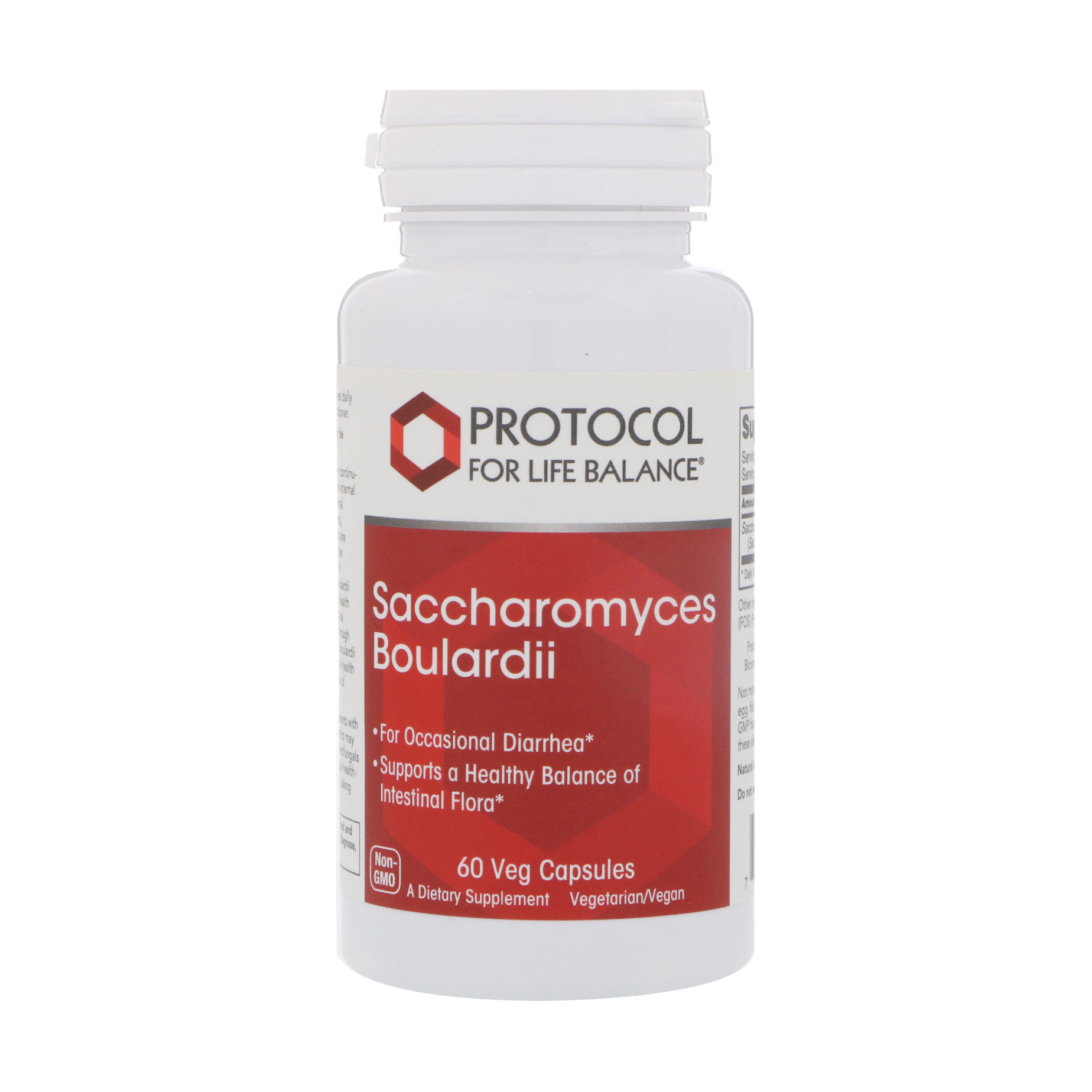 Сахароміцети буларді Protocol For Life Balance Saccharomyces Boulardii, 60 веганських капсул